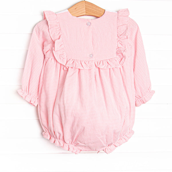 Holiday Ballet Embroidered Bubble, Pink
