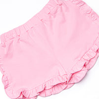 Safari Summer Ruffle Short Set, Pink