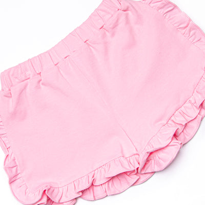Safari Summer Ruffle Short Set, Pink