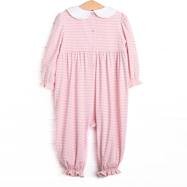 Blush and Blessings Smocked Romper, Pink