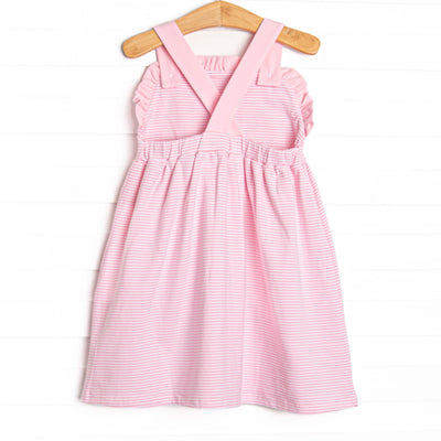 Birdhouse Beauty Applique Dress, Pink