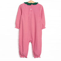 Toy Soldier Trio Applique Ruffle Romper, Red