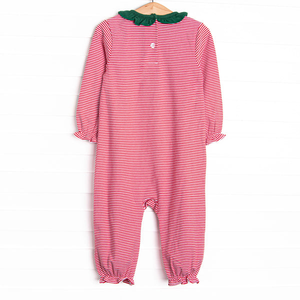 Toy Soldier Trio Applique Ruffle Romper, Red
