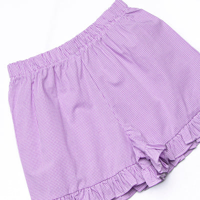 Critter Crawlers Applique Ruffle Short Set, Pink
