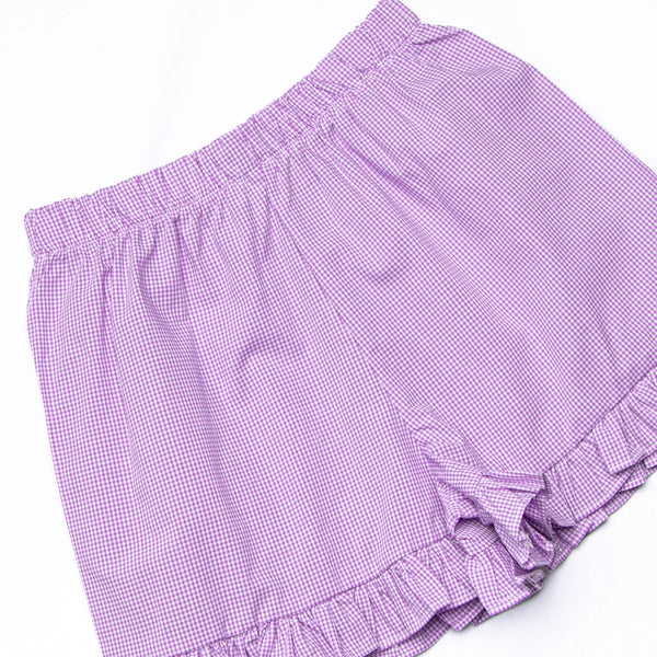 Critter Crawlers Applique Ruffle Short Set, Pink