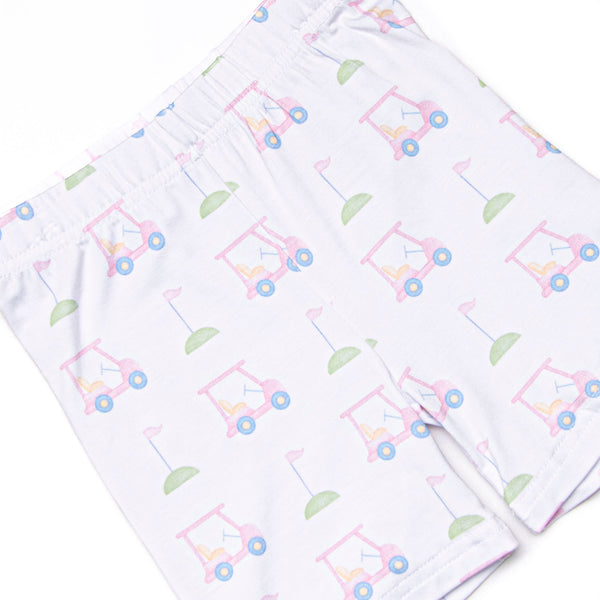 Country Club Cruisin' Bamboo Pajama Short Set, Pink