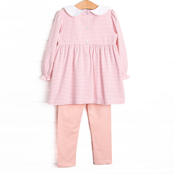 Blush and Blessings Smocked Legging Set, Pink