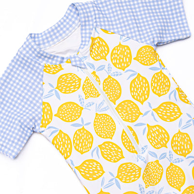 Lakeside Lemonade One Piece Rash Guard, Blue