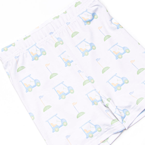 Country Club Cruisin' Bamboo Pajama Short Set, Blue