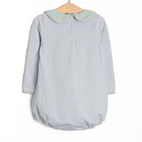 Steam Engine Applique Bubble, Green Stripe