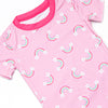 Rainy Day Rays Bamboo Pajama Short Set, Pink