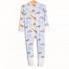 Safari Summer Bamboo Zippy Pajama, Blue