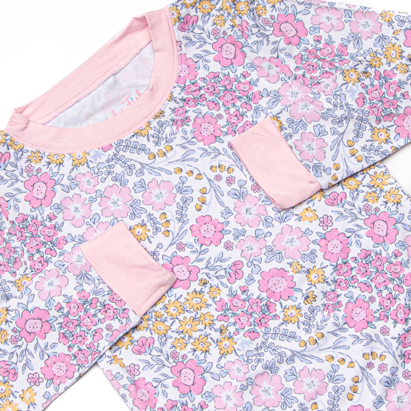Ready, Set, Grow Bamboo Pajama Set, Pink