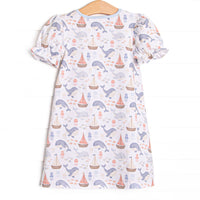 Seafarer Sails Dress, Blue