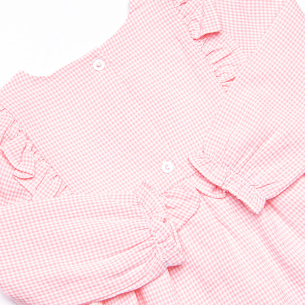 Holiday Ballet Embroidered Bubble, Pink