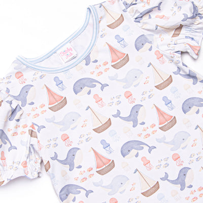 Seafarer Sails Dress, Blue