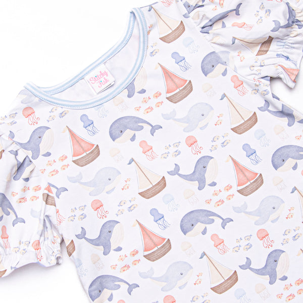 Seafarer Sails Dress, Blue