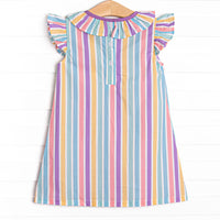 Sherbet Scoops Applique Dress, Purple