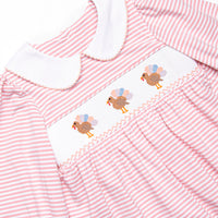 Blush and Blessings Smocked Romper, Pink