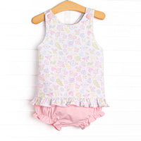 Critter Crawlers Diaper Set, Pink