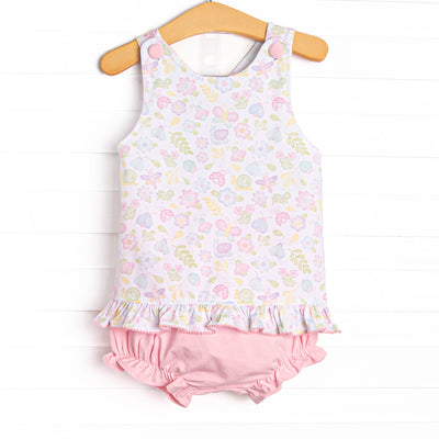 Critter Crawlers Diaper Set, Pink