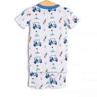 Putt and Play Bamboo Pajama Short Set, Blue