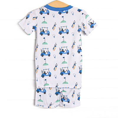 Putt and Play Bamboo Pajama Short Set, Blue
