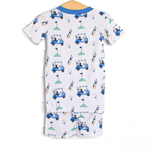 Putt and Play Bamboo Pajama Short Set, Blue