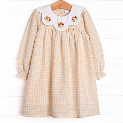 brown dress thanksgiving SHEIN Clasi Exquisite & Elegant Plus Size Women Elegant Party Sling Light Brown Dress For New Year Clothes, For Thanksgiving Maxi Women Outfit