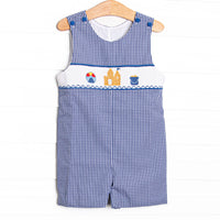 By the Sea Build Smocked Jon Jon, Royal Blue