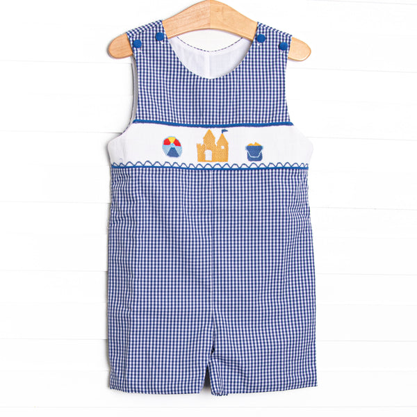 By the Sea Build Smocked Jon Jon, Royal Blue