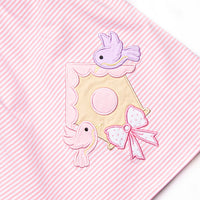 Birdhouse Beauty Applique Dress, Pink