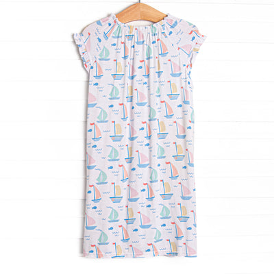 Dock Days Bamboo Night Gown, Blue