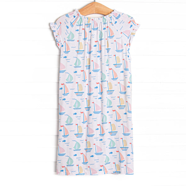 Dock Days Bamboo Night Gown, Blue