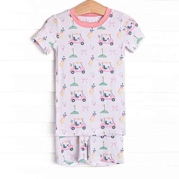 Putt and Play Bamboo Pajama Short Set, Pink