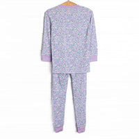 Lilac Love Bamboo Pajama Set, Purple