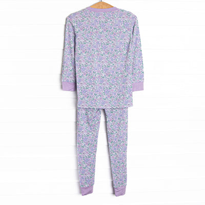 Lilac Love Bamboo Pajama Set, Purple