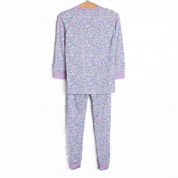 Lilac Love Bamboo Pajama Set, Purple