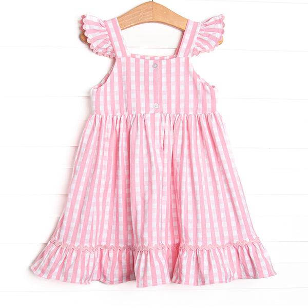 Siren Song Smocked Dress, Pink