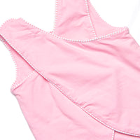 Giraffe Giant Applique Cross Back Ruffle Short Set, Pink