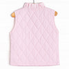 Quilted Ruffle Vest, Pink