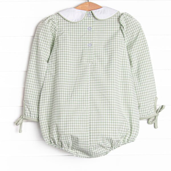 Turkey Talk Embroidered Bubble, Green