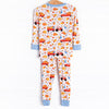 Harvest Haulin Bamboo Pajama Set, Blue