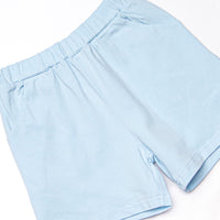 Charles Short Set, Light Blue and Teal Stripe