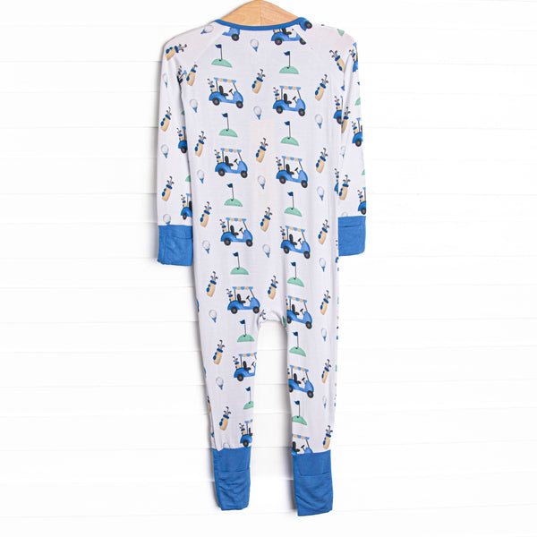 Putt and Play Bamboo Zippy Pajama, Blue