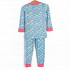 Shiny Scales Bamboo Pajama Set, Blue