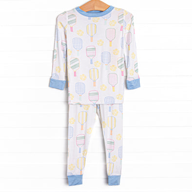 Pickle Player Bamboo Pajama Set, Blue