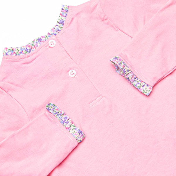 Petal Pocket Posies Ruffle Legging Set, Pink
