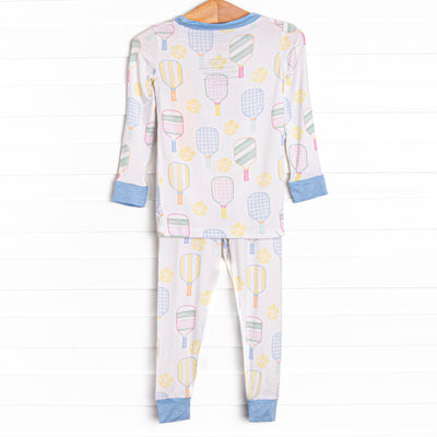 Pickle Player Bamboo Pajama Set, Blue