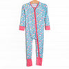 Shiny Scales Bamboo Zippy Pajama, Blue